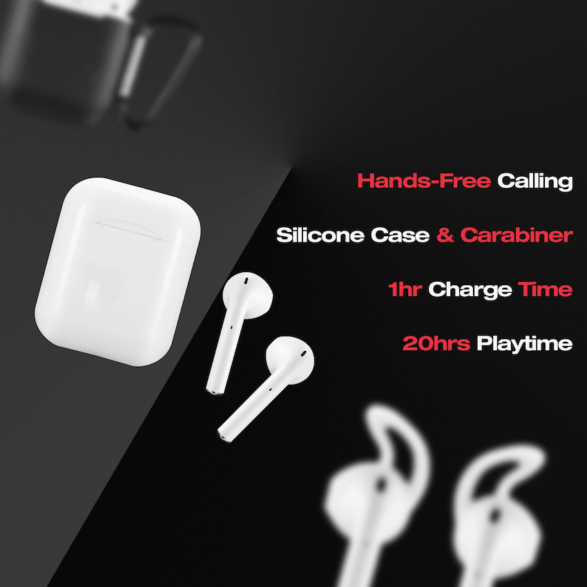 Amplify Buds Series True Wireless Earphones with Silicone Accessories - Black - Guards On Duty Shop & Security Guards