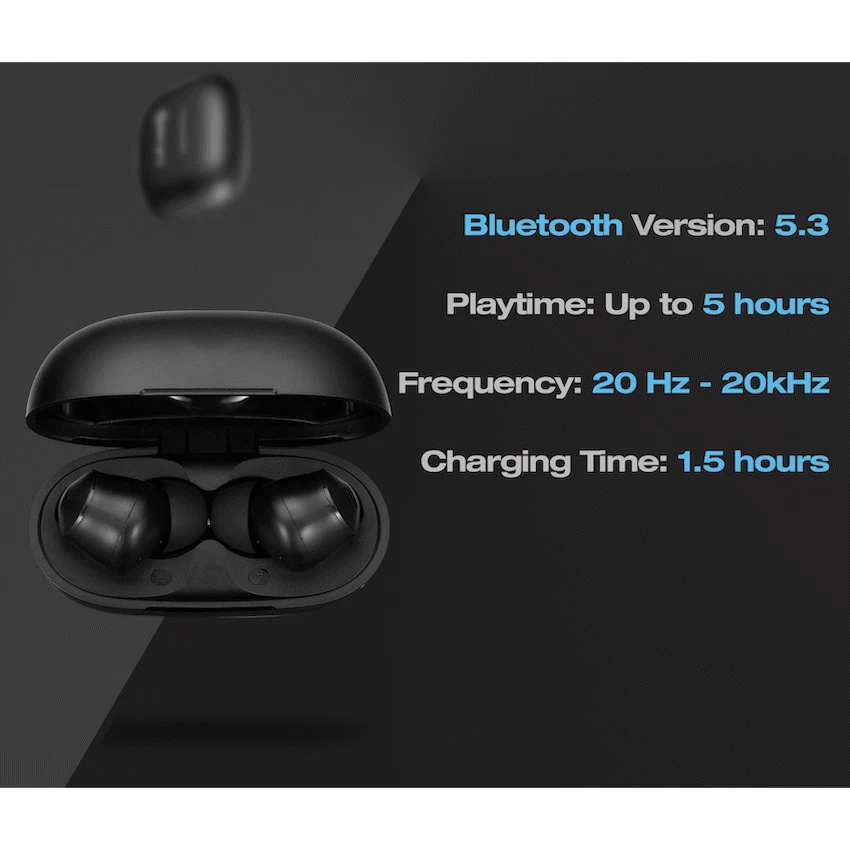 Amplify Soundflow Series TWS Earphones - Black - Guards On Duty Shop & Security Guards