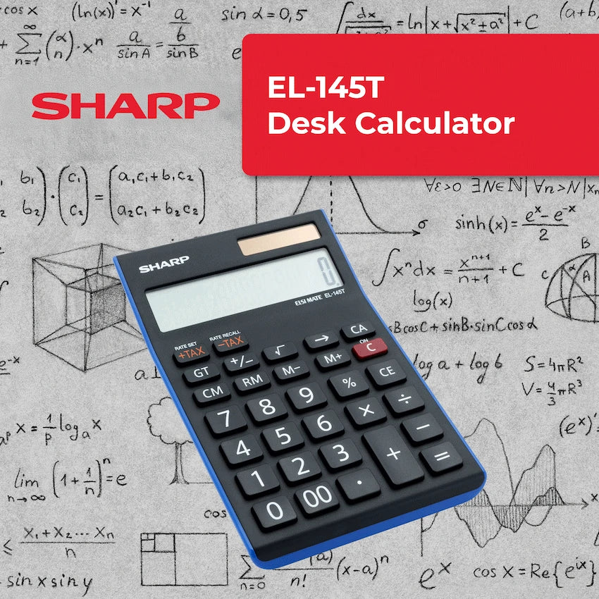 Sharp EL-145T Desk Calculator - 14 Digit Tax - Guards On Duty Shop & Security Guards