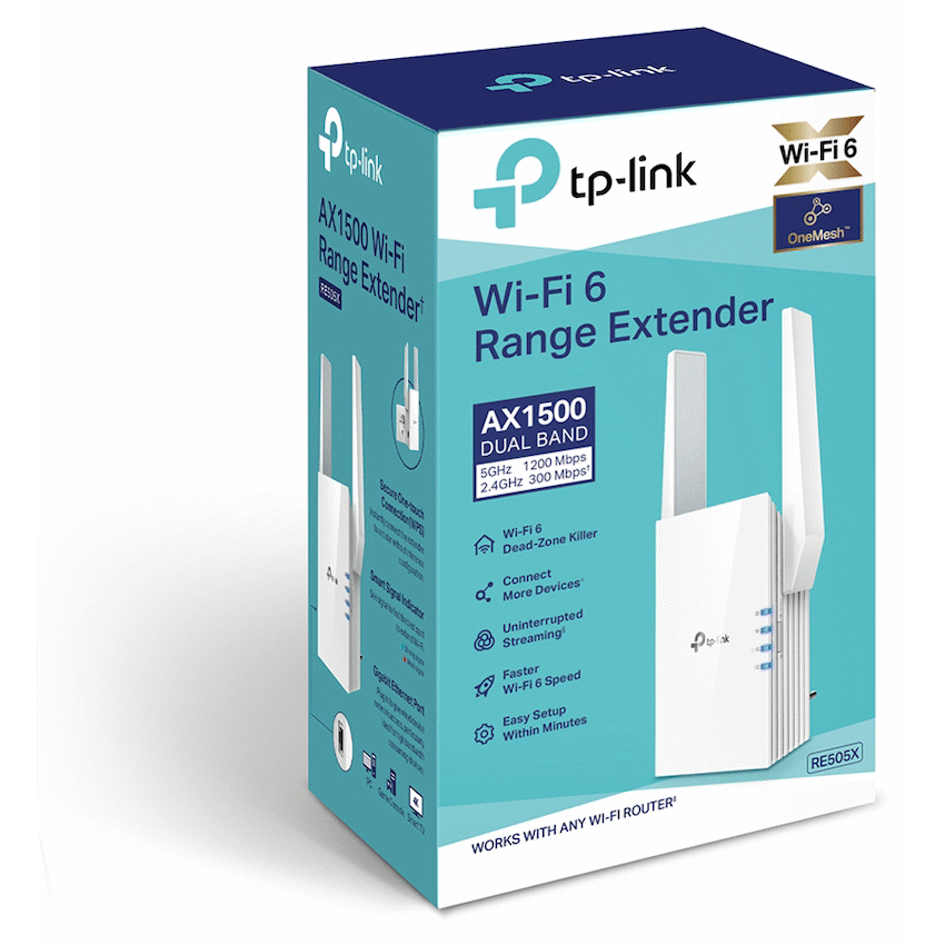 RE505X AX1500 Wi-Fi 6 Range Extender