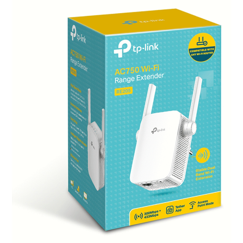 RE205 AC750 Wi-Fi Range Extender
