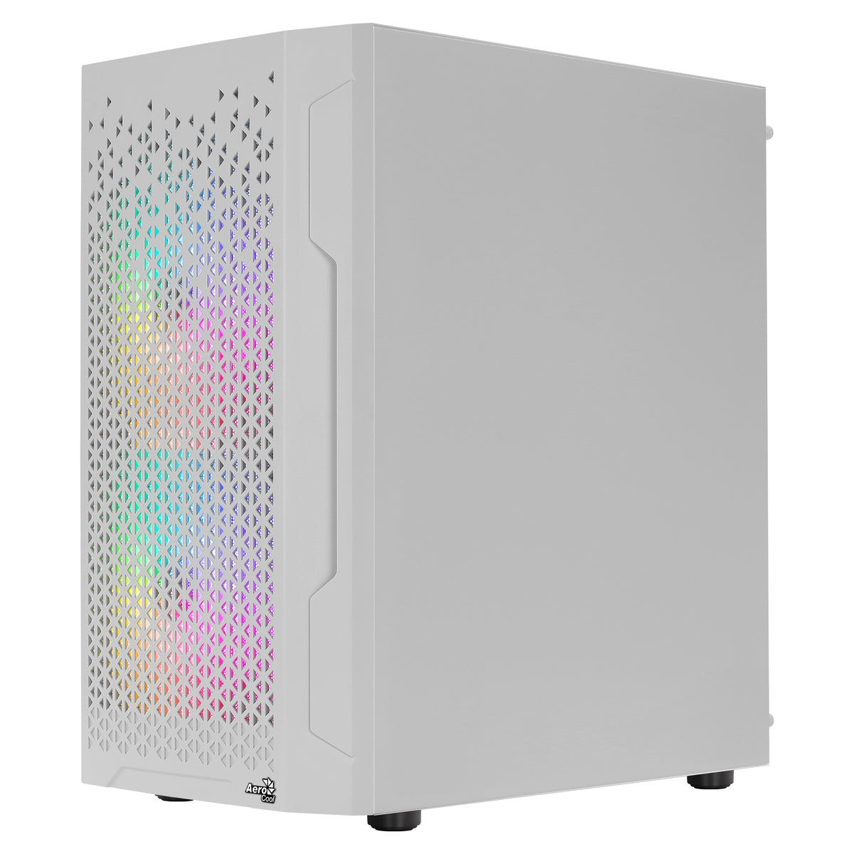 Aerocool Trinity Mini White tower case - 2x 140mm and 1x 120mm RGB included - Micro ATX - 2x3.5'' or 3x 2.5'' - 240mm radiator