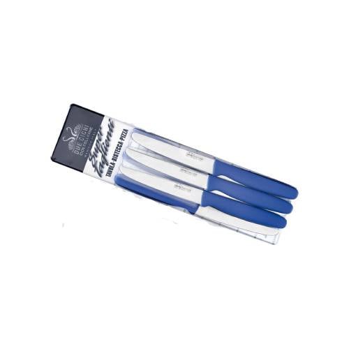 FOX 2C 1711 B Due Cigni Table Knife - Plain Edge Blade - Blue