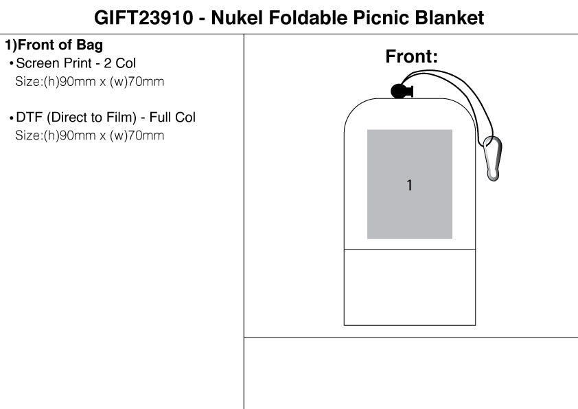 Nukel Foldable Picnic Blanket