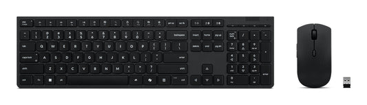 LENOVO Wireless Professional Rechargeable Combo|US English|AES Encryption|2.4Ghz Unified Dongle & Dual Blutooth|3yr Carry In
