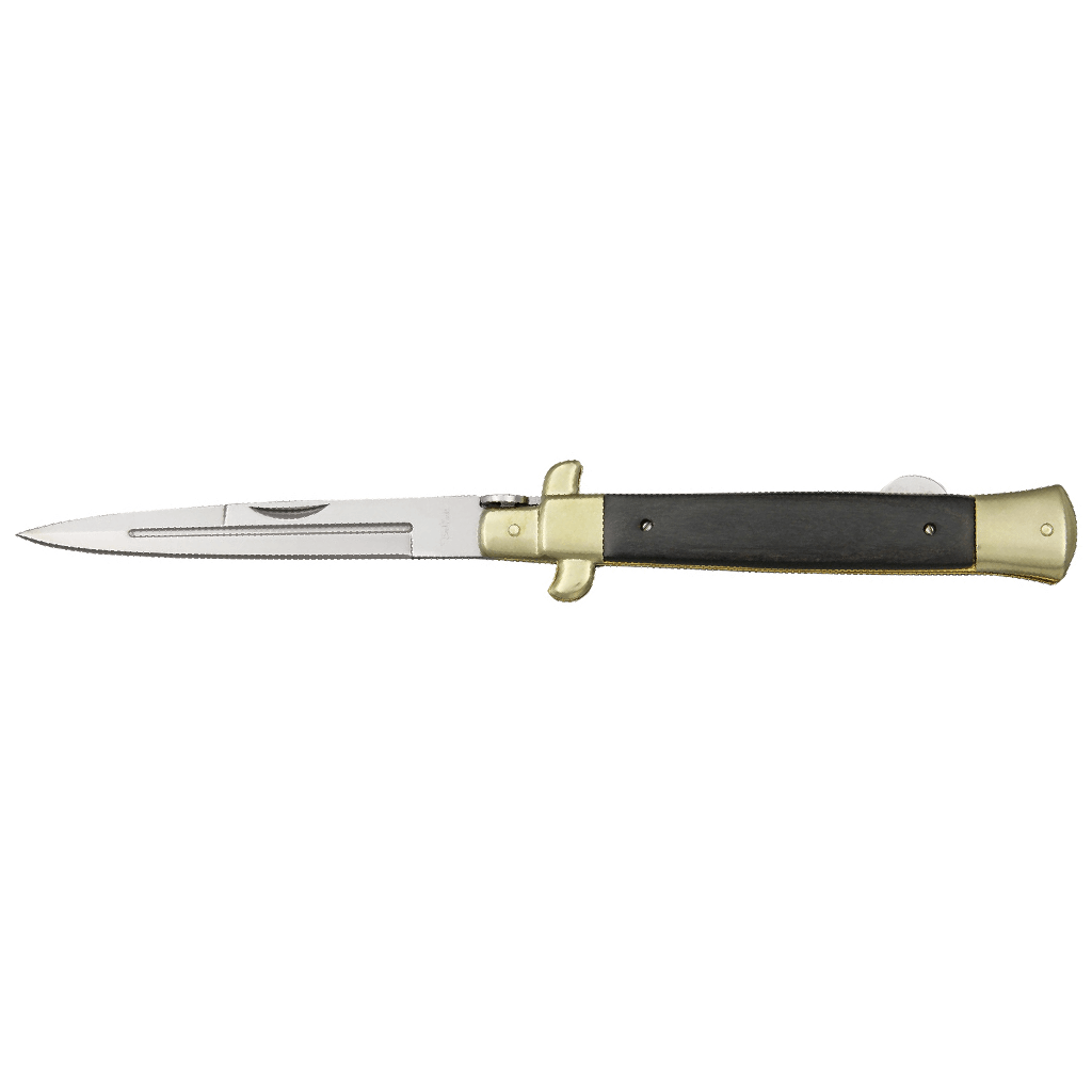 Benchmark Bmk035 Large Stiletto Knife Black Wood Handles