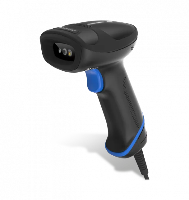 HR33 Marlin 2D CMOS Mega Pixel Handheld Reader with 3.5 mtr. coiledUSB cable(CBL030UA)and autosense. Incl. smart adjustable stnd