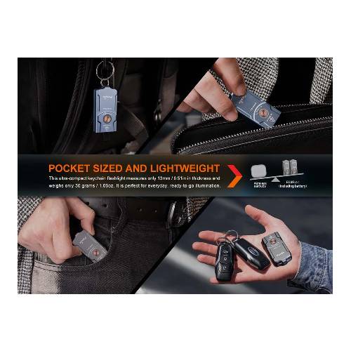 Fenix E03R V2.0 LED Flashlight Grey