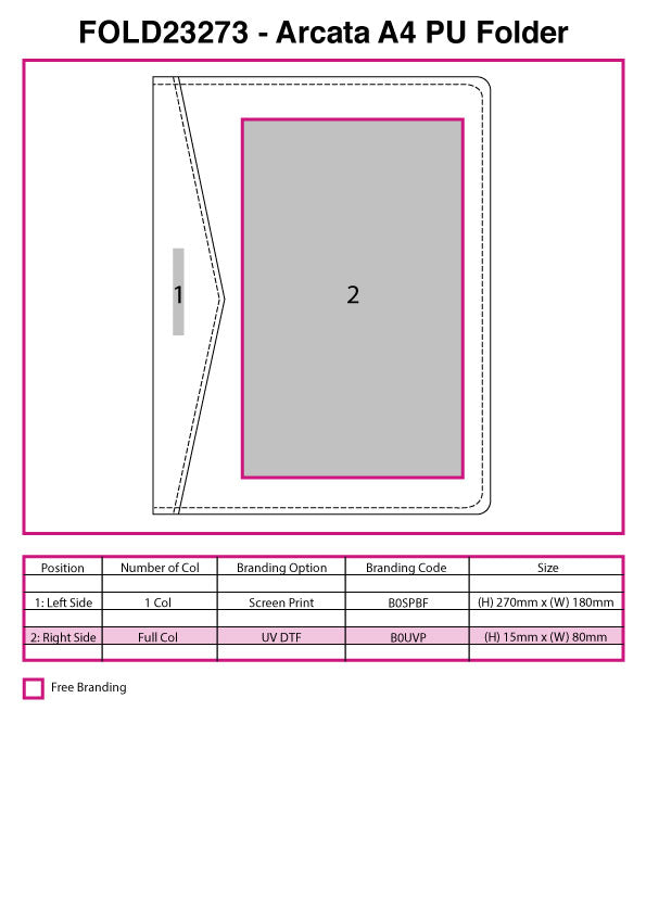 Arcata A4 PU Folder