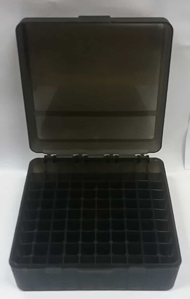 Plastic Ammo Case Large Black 100-Piece