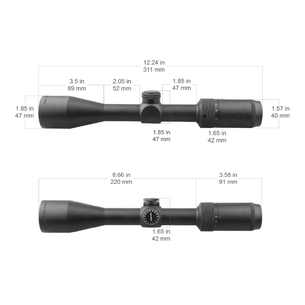 Vector Optics Matiz 3-9x40 SFP MIL Rifle Scope – SCOM-32
