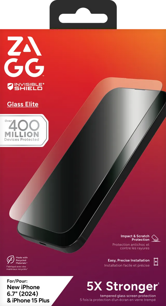 InvisibleShield Glass Elite Apple iP16 Plus/15 Plus Screen