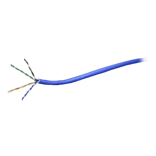 500M ROLL CAT5E SOLID NETWORK CABLE - BLUE