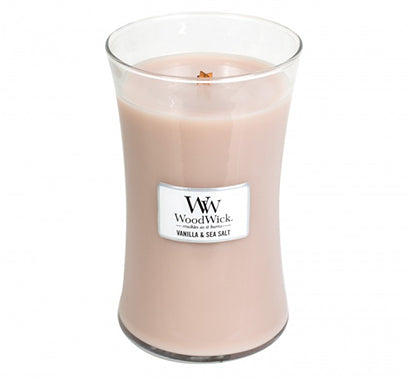 Woodwick Vanilla &Amp; Sea Salt Large Candle Jar