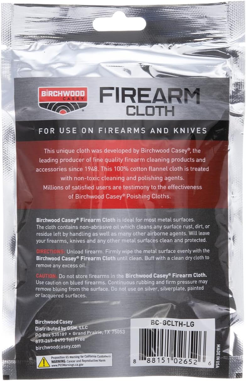 Birchwood Casey BC FIREARM CLOTH TREATED CHAMOIS — BC-GCLTH-LG