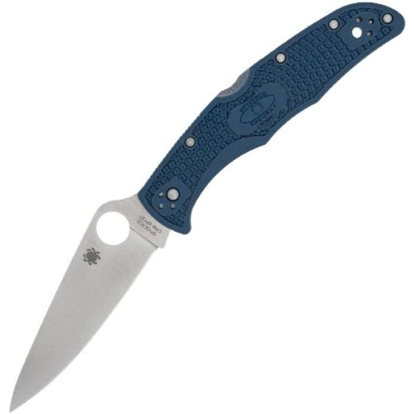 Spyderco Endura 4 Cobalt Blue FRN CPM SPY27 PlainEdge (C10PCBL)