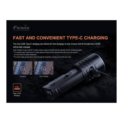 Fenix LR35R LED Flashlight (Black)