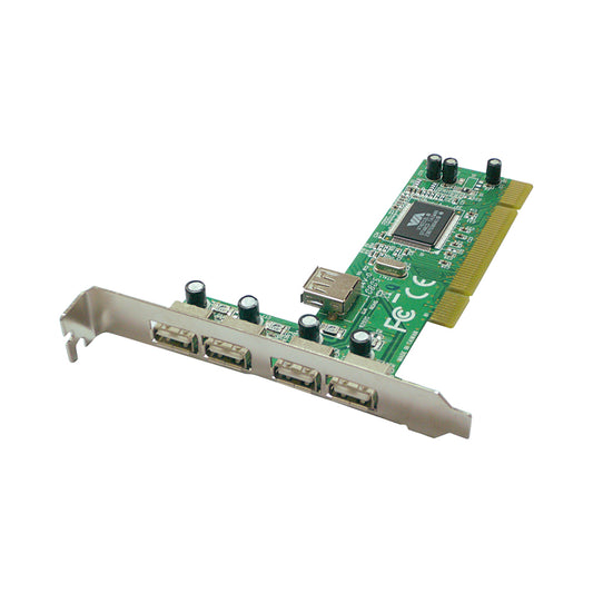Lindy 4-port + 1-int Usb2.0 Pci Card (51063) — Lindy | Guards on Duty Shop