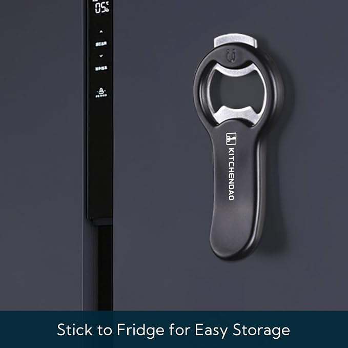 KitchenDao 2in 1 Magnetic Beer Bottle Opener