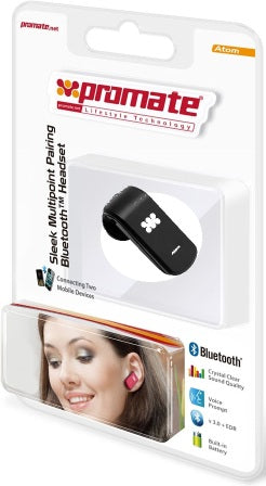 Promate Atom.Black Multifunction Bluetoo