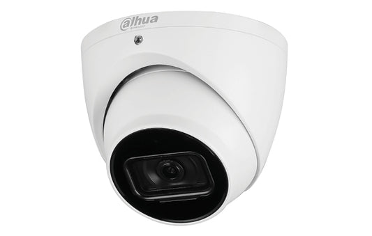 Dahua IP 4MP AI Eyeball - 2.8mm lens, 50m IR, IVS (AI: SMD4,0, Perimeter Protection), WDR, IP67, built-in mic, SD card, 12VDC & PoE