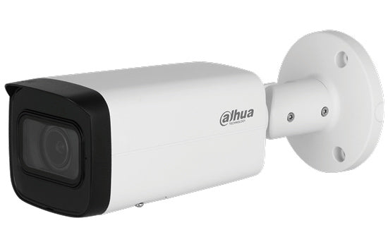 Dahua IP 2MP Bullet, - 2.7~13,5 lens, 60m IR, Intelligent IVS (AI: SMD+, Perimeter Protection), DWDR, IP67, SD card, Built-in Mic, Alarm 1IN/1OUT, Audio 1IN/1OUT, 12VDC & PoE