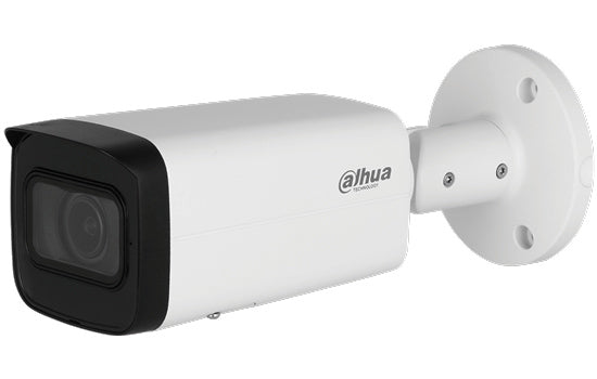 Dahua IP 4MP Bullet, - 2.7~13,5 lens, 60m IR, Intelligent IVS (AI: SMD+, Perimeter Protection), DWDR, IP67, SD card, Alarm 1IN/1OUT, Audio 1IN/1OUT, 12VDC & PoE
