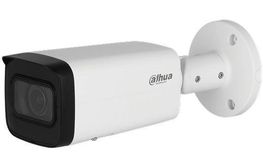 Dahua IP 4MP Bullet, - 2.7~13,5 lens, 60m IR, Intelligent IVS (AI: SMD+, Perimeter Protection), DWDR, IP67, SD card, Alarm 1IN/1OUT, Audio 1IN/1OUT, 12VDC & PoE