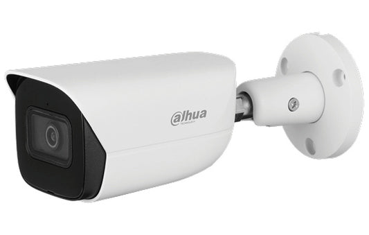 Dahua IP 4MP Bullet, - 2,8mm lens, 50m IR, Intelligent IVS (AI: SMD 4,0, Perimeter Protection, SSA), DWDR, IP67, SD card, Alarm 1IN/1OUT, Audio 1IN/1OUT, Built-in Mic, 12VDC & PoE