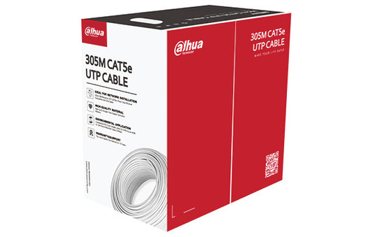 Dahua Cat5e UTP Cable, 305m Carton - High-purity oxygen-free copper conductor