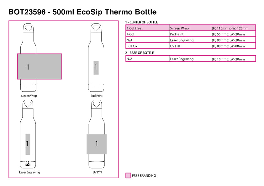 500ml EcoSip Thermo Bottle