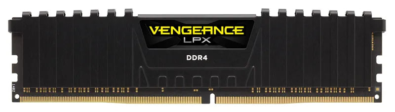 Corsair VENGEANCE® LPX 16GB (1 x 16GB) DDR4 DRAM 3000MHz C16 Memory Kit; 16-20-20-38; 1.2V; Black