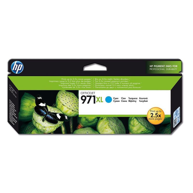 HP 971XL High Yield Cyan Original Ink Cartridge ~6 600 pgs