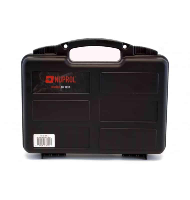 Nuprol Essential Small Pistol Case IP65 Black - Wave Foam Protective Airsoft Gun Case NHC-02-BLK