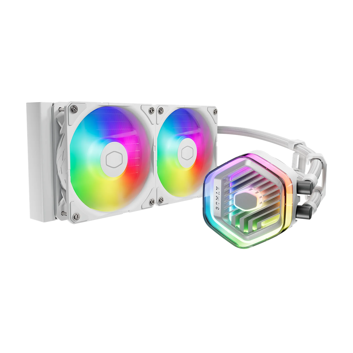 Cooler Master MasterLiquid 240 ATMOS White AIO Liquid Cooler White;Intel® LGA 1851 /1700 /1200 /1151 /1150 /1155 / 1156 AM4; AM5