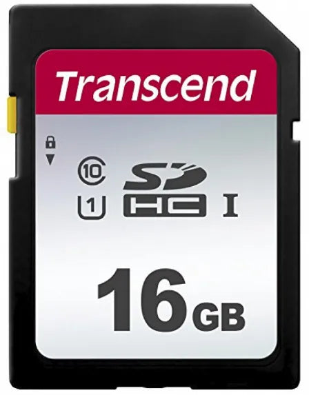 TRANSCEND 300S 16GB UHS-I CLASS 10 U1 SDHC CARD - 2D NAND
