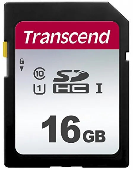 TRANSCEND 300S 16GB UHS-I CLASS 10 U1 SDHC CARD - 2D NAND