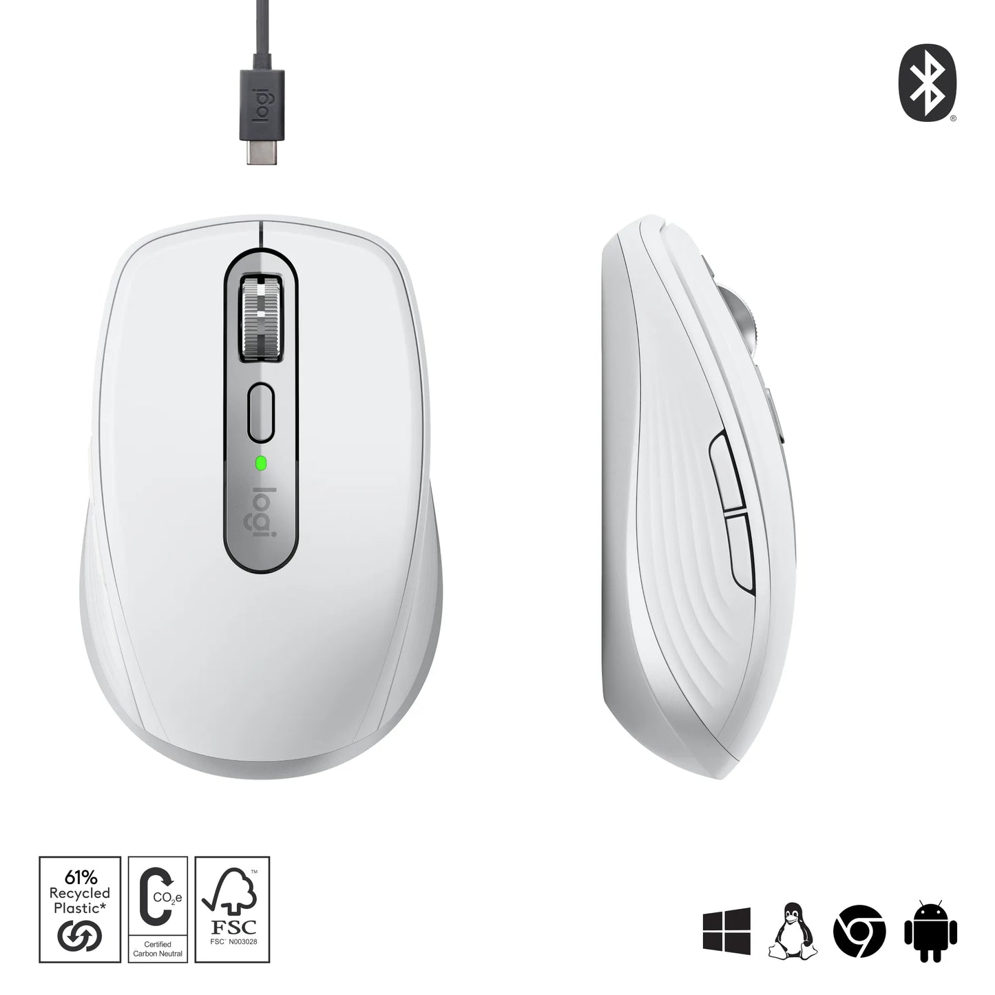 Logitech(R) MX Anywhere 3S Bluetooth Mouse - Pale Grey - Guards On Duty Shop & Security Guards