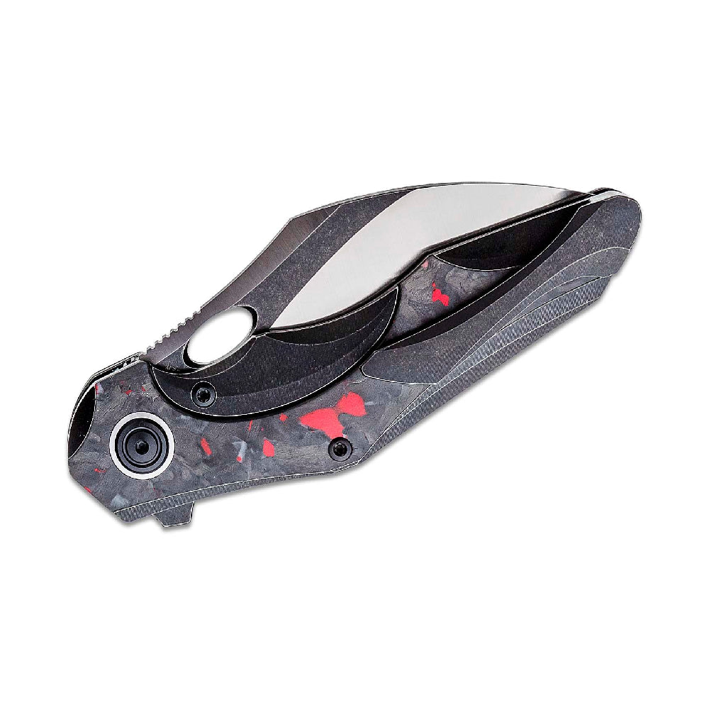 Bestech Nogard Black Titanium and Red Marbled Carbon Fibre Handle - BT2105D