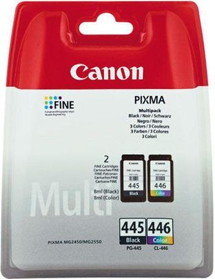 Canon PG-445 + PG-446 Ink Cartridges Multipack