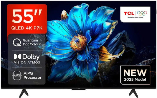 Tcl P7K-Uk 55Inch Qled Direct Led 4K Hdr Smart Google Tv