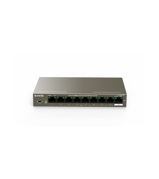 TENDA 9-Port Desktop Switch With 8 PoE