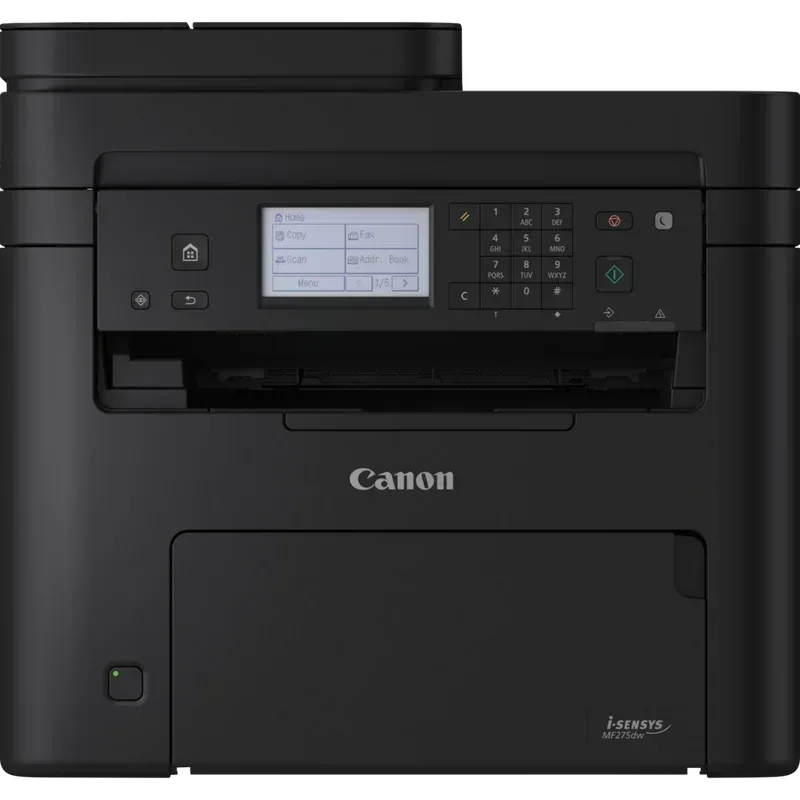 CANON MF275DW LASER TECHNOLOGY MONO MFP, MONO LASER 4 IN 1 PRINT/COPY/SCAN/FAX, 29 PPM A4, UP TO 2400 X 600 DPI, ADF, DOUBLE SIDED COPYING, 150 SHEET CASETTE, 1 SHEET MP TRAY, 35 SHEET ADF (RMPV 150 - 2000 PPM) CRG071 AND CRG071H - Guards On Duty Shop & Security Guards