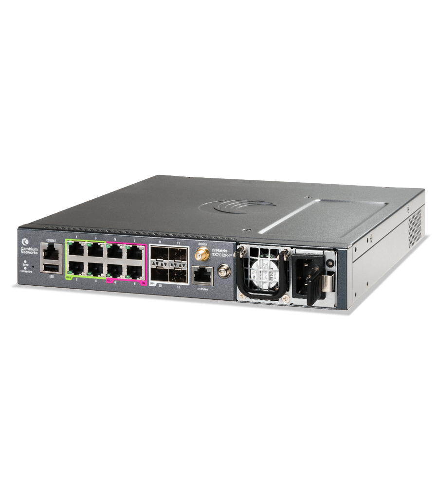 Cambium cnMatrix TX2012R-P PoE WISP Tower Switch