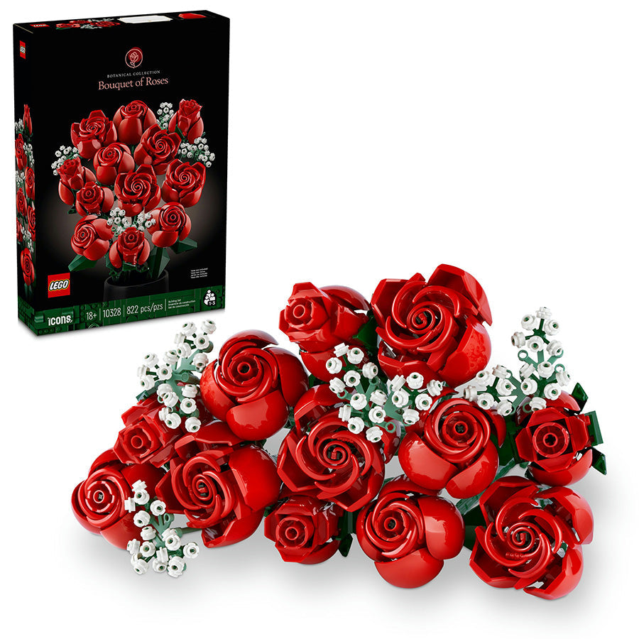 LEGO® ICONS Botanicals Bouquet of Roses Building Kit 10328