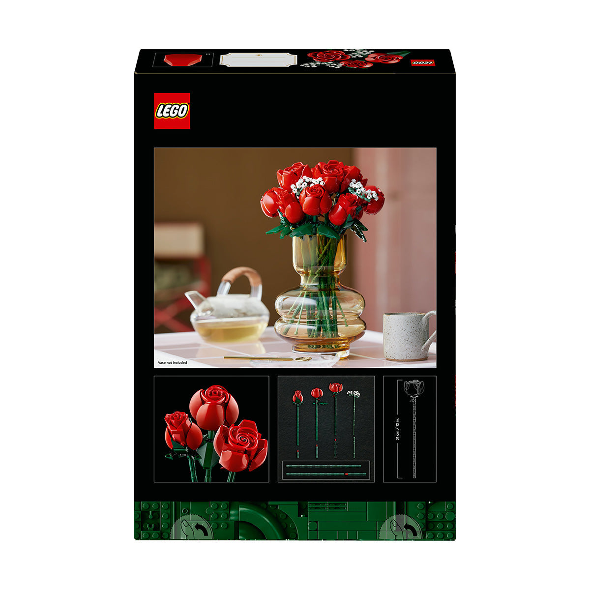 LEGO® ICONS Botanicals Bouquet of Roses Building Kit 10328