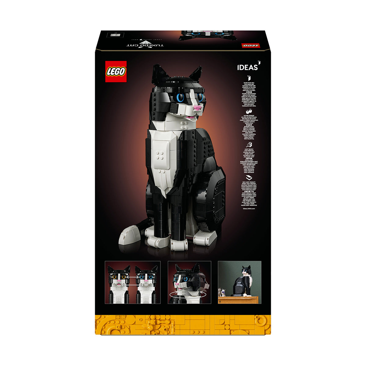 LEGO® Ideas Tuxedo Cat Model Kit 21349