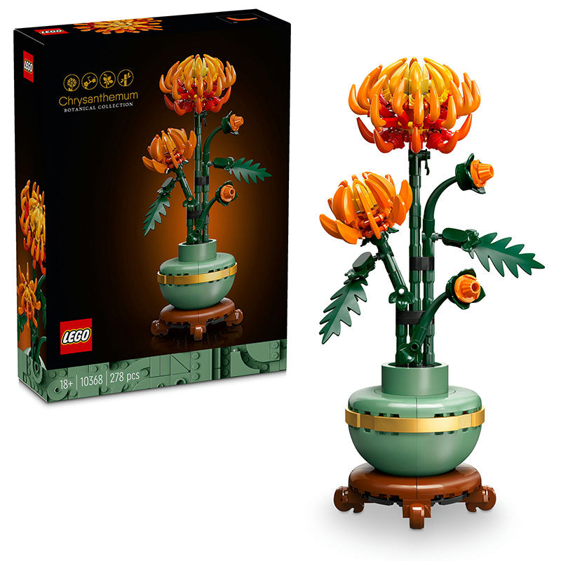 LEGO® ICONS Botanicals Chrysanthemum Faux Flower Set for Adults 10368