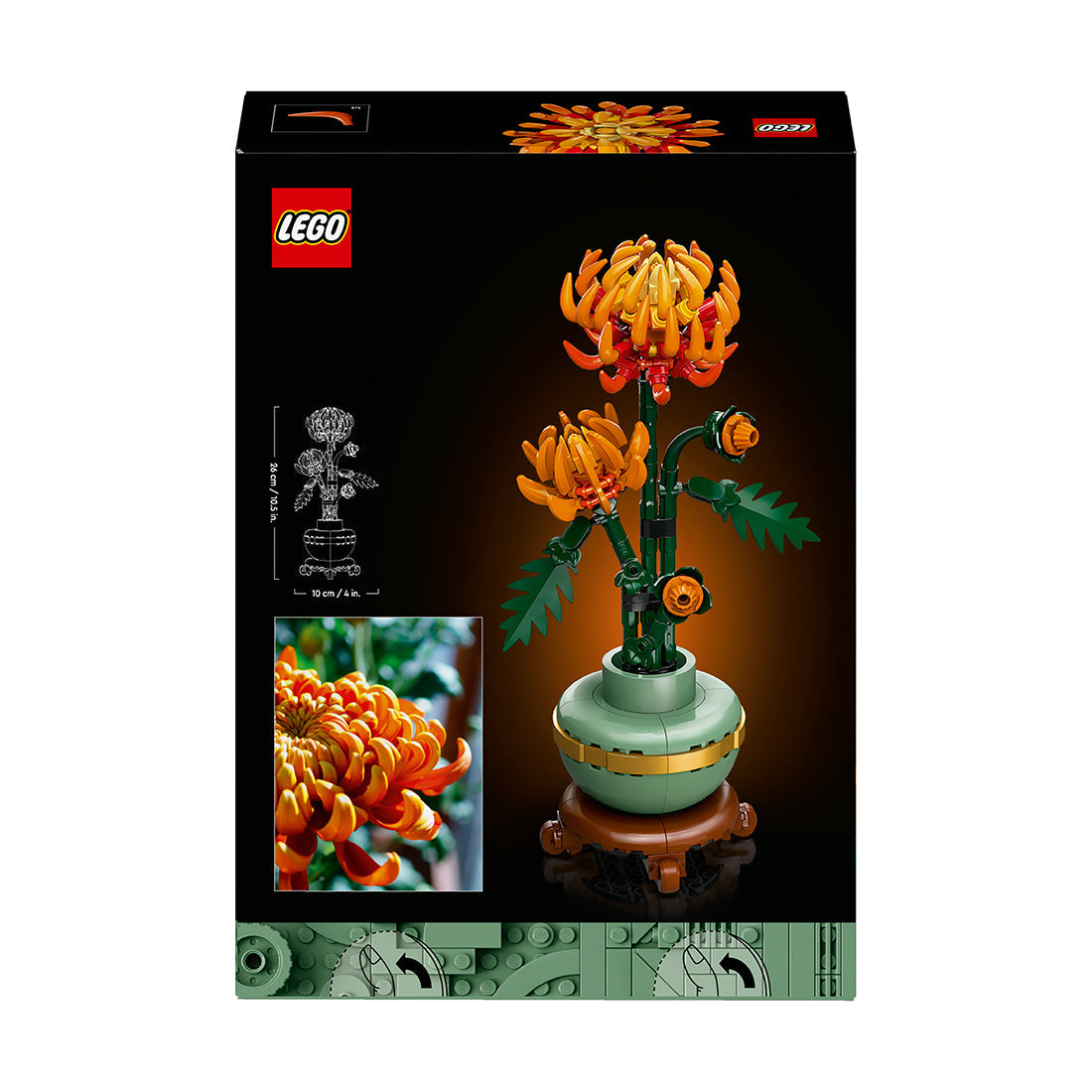 LEGO® ICONS Botanicals Chrysanthemum Faux Flower Set for Adults 10368