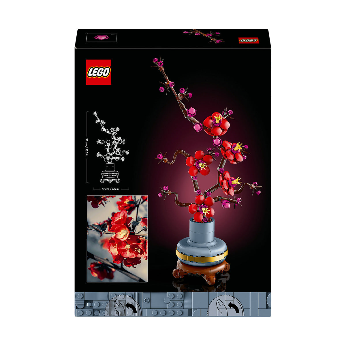 LEGO® ICONS Botanicals Plum Blossom Flower Building Set for Adults 10369